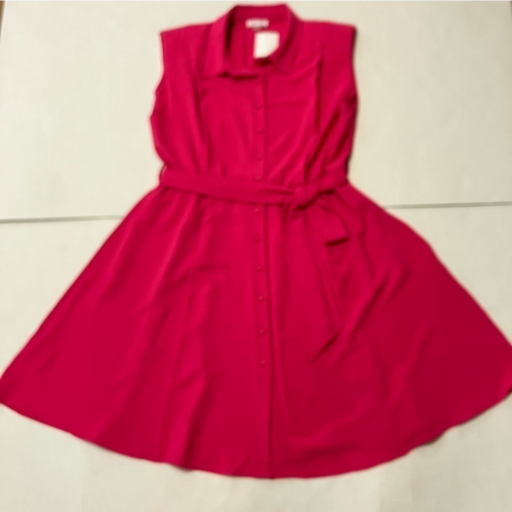 Calvin Klein pink sleeveless dress size 14 - Picture 4 of 7
